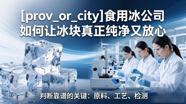 连云港食用冰公司如何让冰块真正纯净又放心